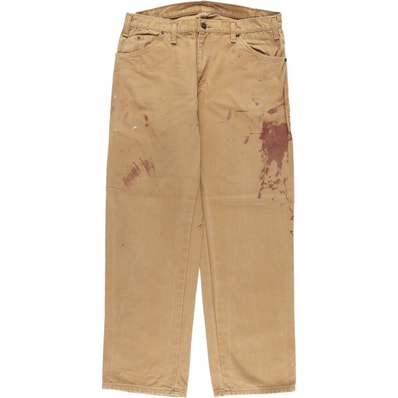 古着 ディッキーズ Dickies ペイント ダックペインターパンツ メンズw34相当/eaa576016