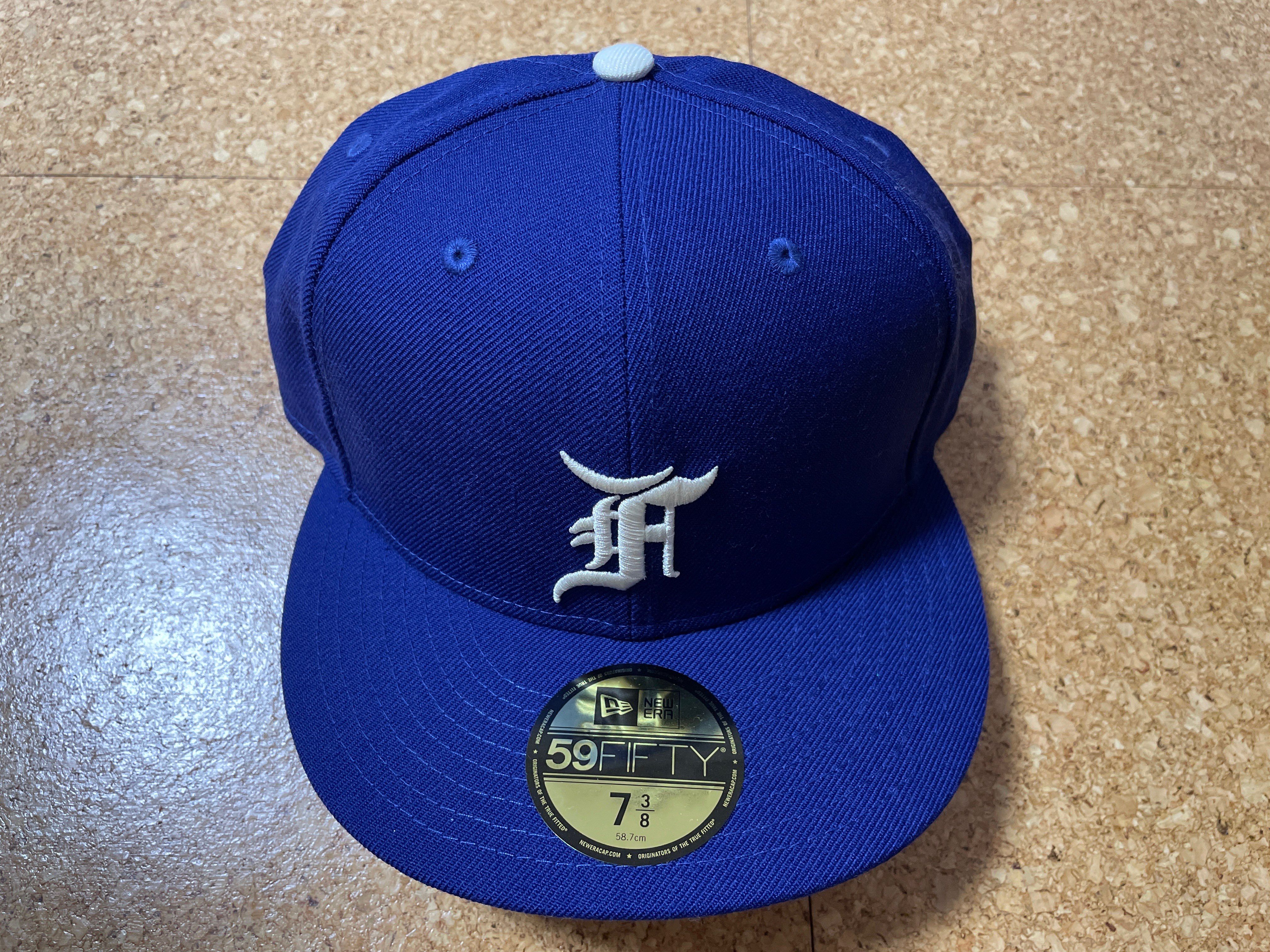 NEW ERA FEAR OF GOD ESSENTIALS 59FIFTY F LOGO WORLD SERIES Under Visor "Royal"