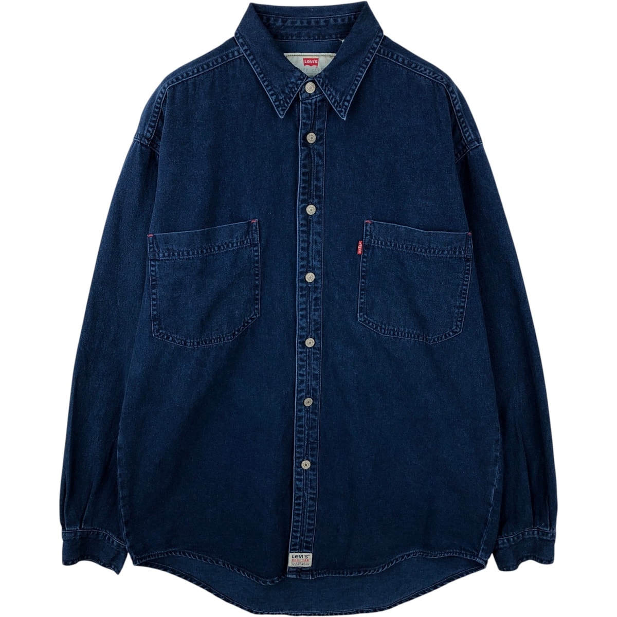 古着 90年代 リーバイス Levi's 長袖 デニムシャツ メンズM相当 ヴィンテージ/eaa643855