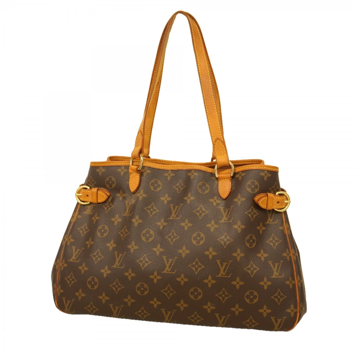 【6dc2823】ルイヴィトン トートバッグ モノグラム バティニョールオリゾンタル M51154 ブラウン【中古】レディース