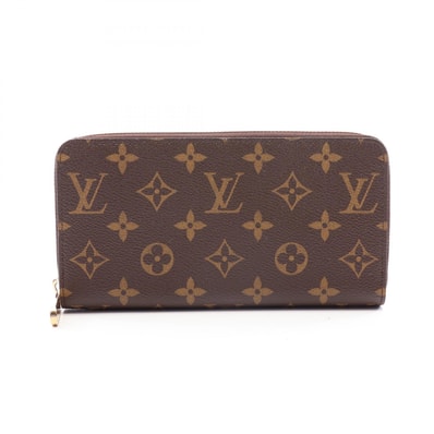 ルイ・ヴィトン LOUIS VUITTON ジッピーウォレット モノグラム ラウンド長財布 財布 PVC メンズ レディース ブラウン系 M42616 【中古】