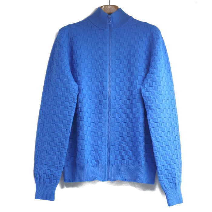 LOUIS VUITTON ルイ・ヴィトン ダミエ カーディガン カーディガン ブルー RM231Q VOR HJN41W CA36929 S メンズ【中古】