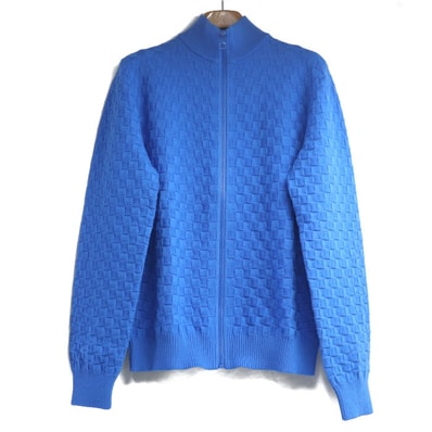 LOUIS VUITTON ルイ・ヴィトン ダミエ カーディガン カーディガン ブルー RM231Q VOR HJN41W CA36929 S メンズ【中古】