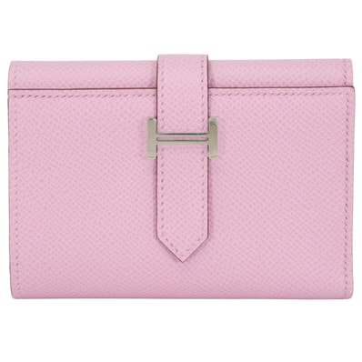 HERMES エルメス 三つ折り財布 ベアンコンビネ モーヴシルベストル エプソン シルバー金具 U刻印 新品未使用
