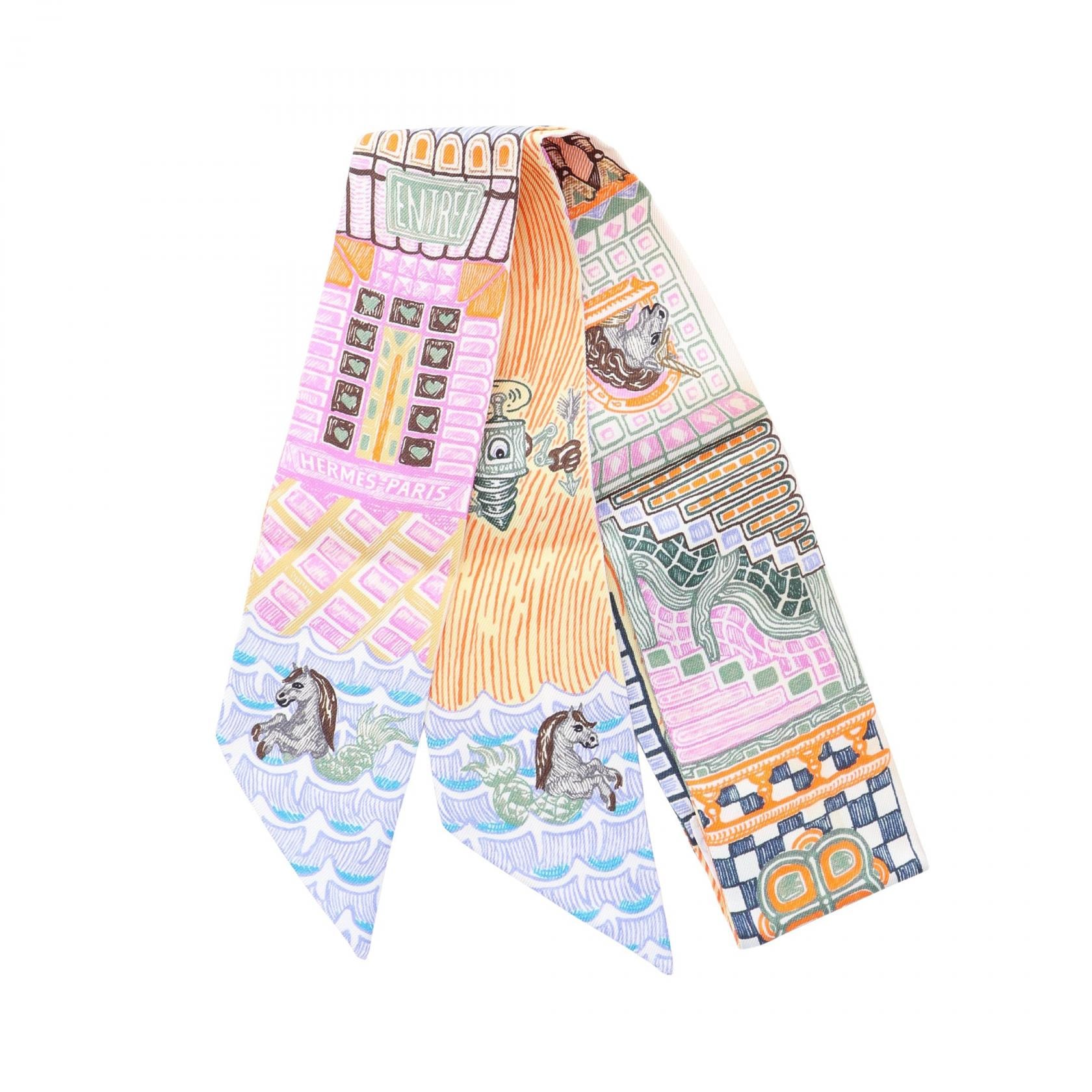 エルメス HERMES ツイリー SUPER SILK QUEST スカーフ 衣料品 シルク シルク レディース マルチカラー 【中古】