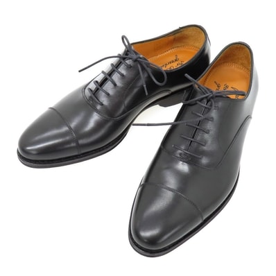 【中古】【未使用】ジャランスリウァヤ JALAN SRIWIJAYA gleen label relaxing別注 カーフ ドレスシューズ ブラック【サイズ39】【メンズ】
