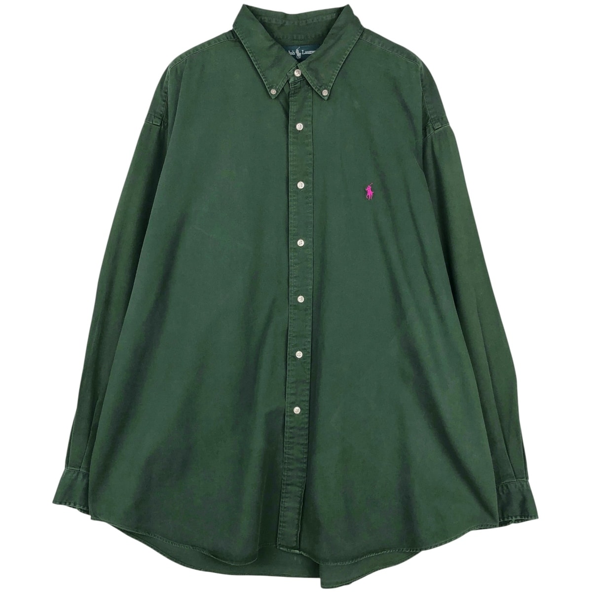 古着 ラルフローレン Ralph Lauren BLAKE 長袖 ボタンダウンシャツ メンズXXL相当/eaa649244