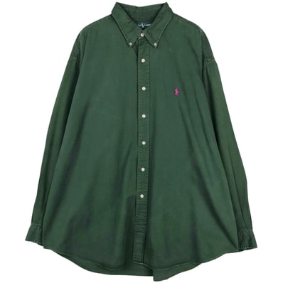 古着 ラルフローレン Ralph Lauren BLAKE 長袖 ボタンダウンシャツ メンズXXL相当/eaa649244