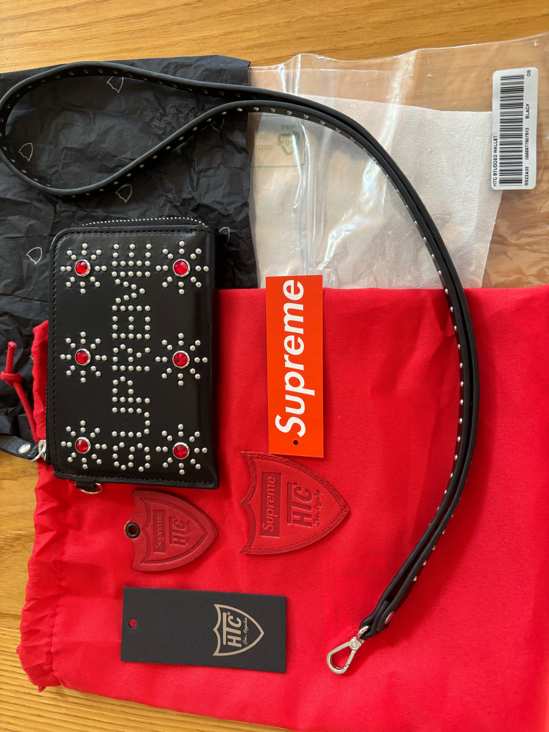 Supreme x Hollywood Trading Company / HTC Studded Wallet "Black"