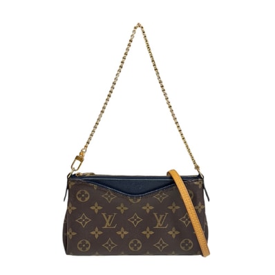 ルイヴィトン パラスクラッチ モノグラム ショルダーバッグ モノグラムキャンバス M44058 ブラウン レディース LOUIS VUITTON 中古