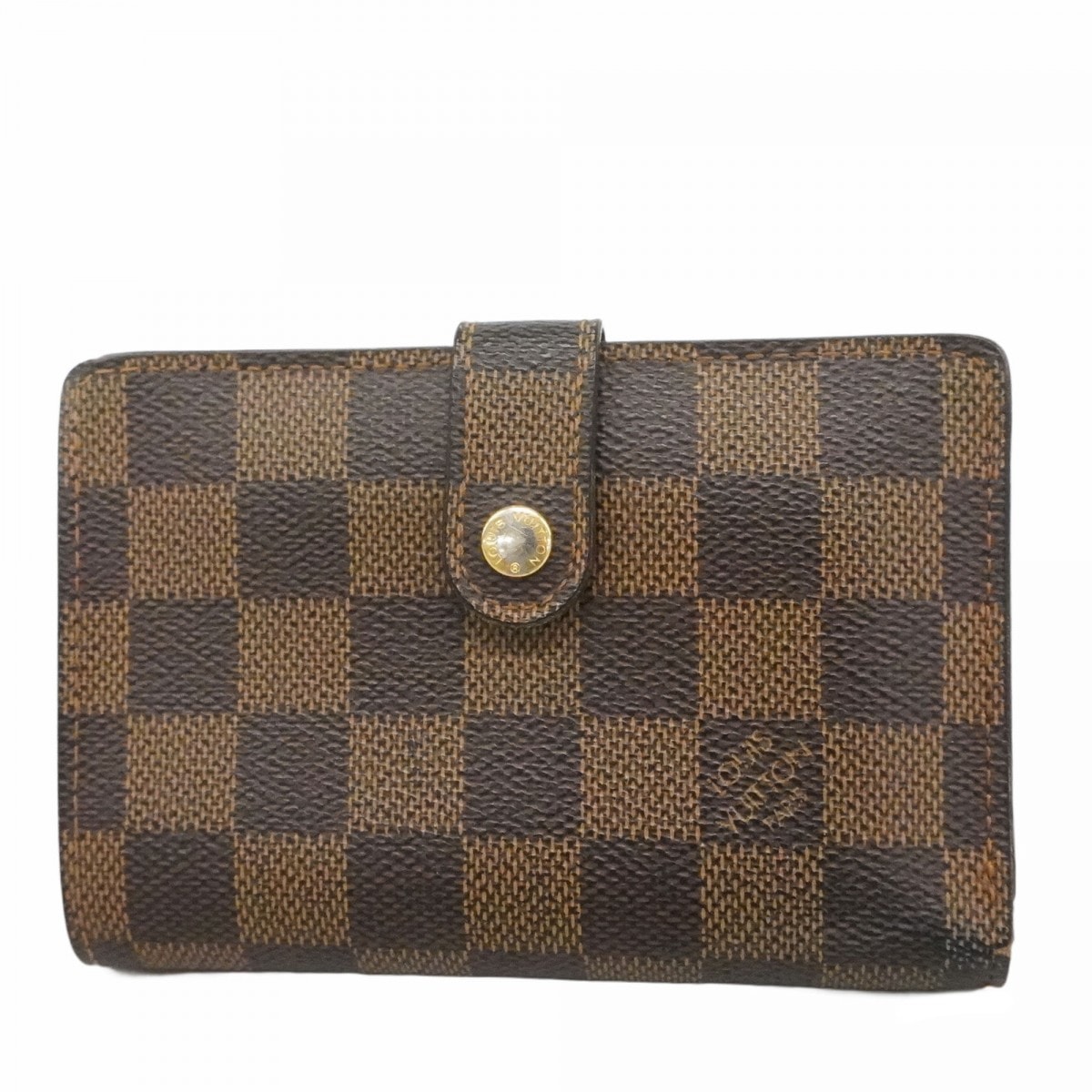 【6dc3295】ルイヴィトン 財布 ダミエ ポルトフォイユヴィエノワ N61674 エベヌ【中古】レディース