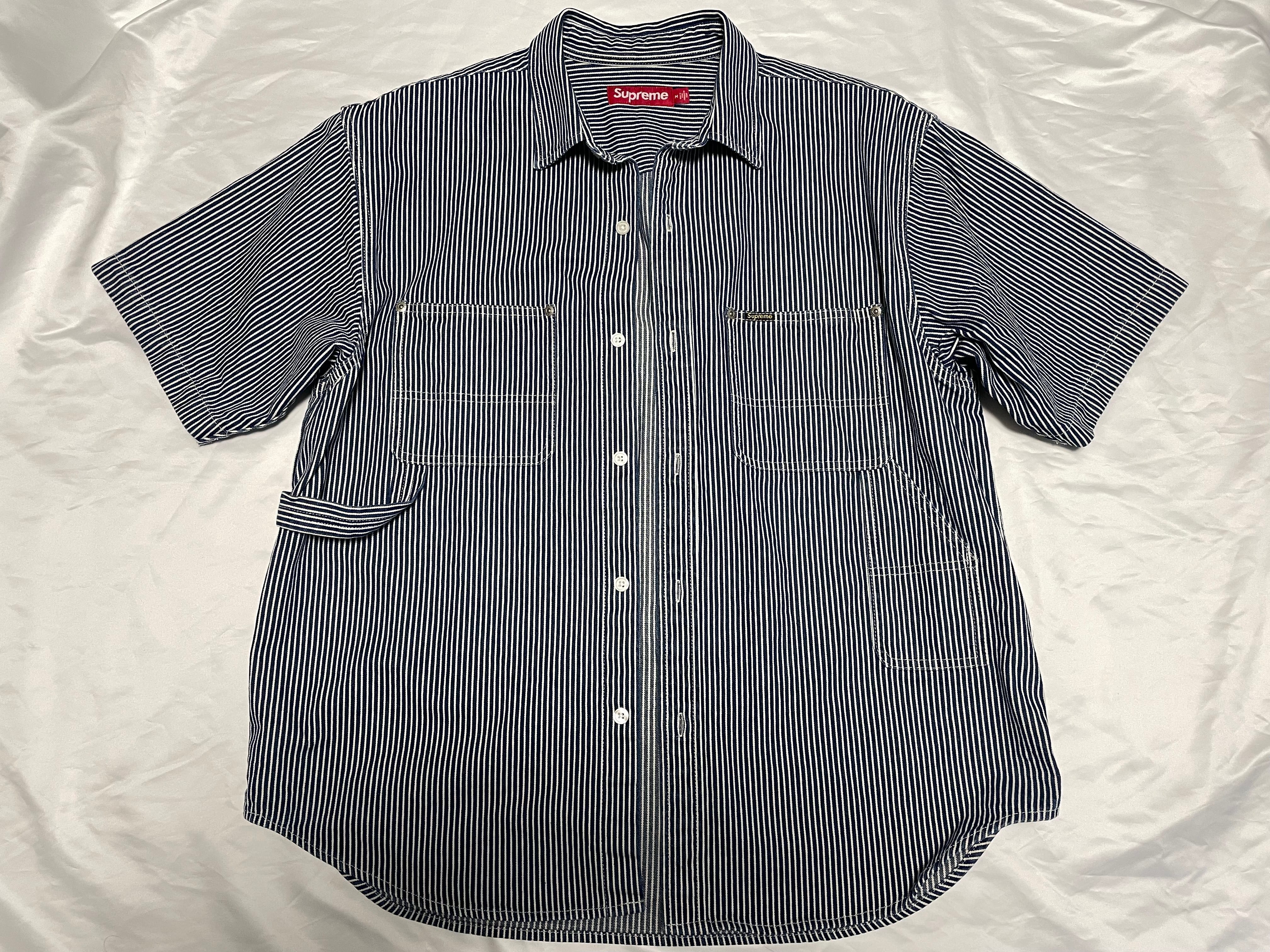 シュプリーム ルーズフィット エスエス デニム ペインター シャツ "ストライプ"