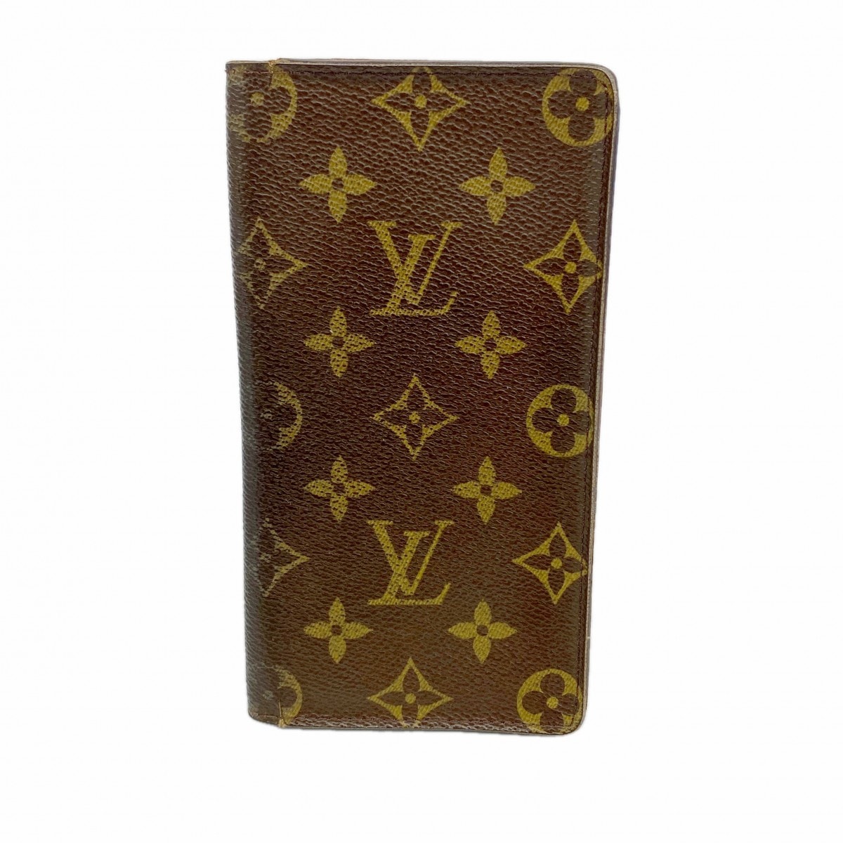 【6dd4291】ルイヴィトン 長札入れ モノグラム ポルトカルトクレディ円 M60825 ブラウン【中古】メンズ レディース ユニセックス