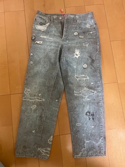 Supreme HJR Trompe Loeil Loose Fit Jean "Blue"
