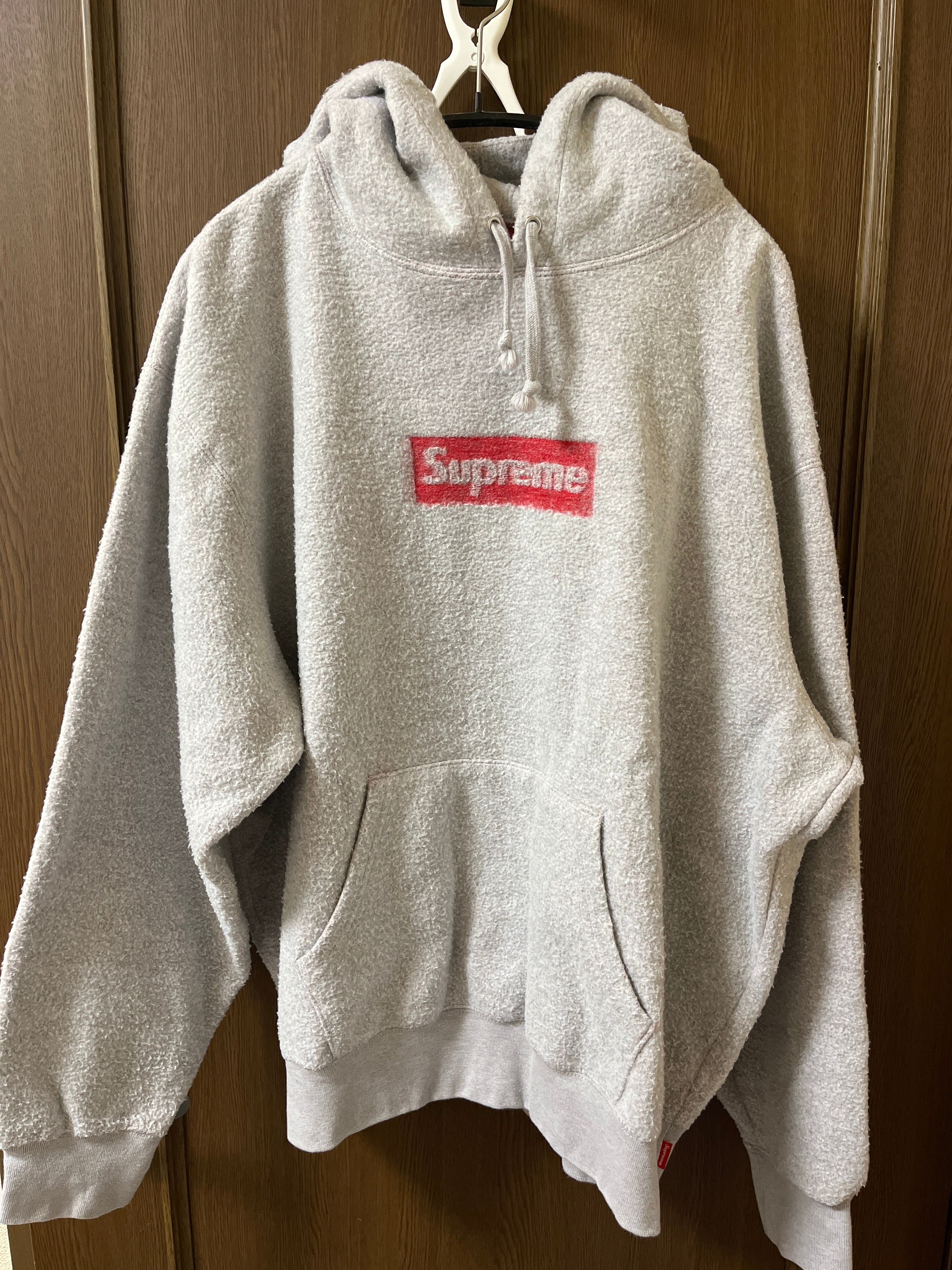 Supreme Inside Out Box Logo Hooded Sweatshirt "Heather Grey"