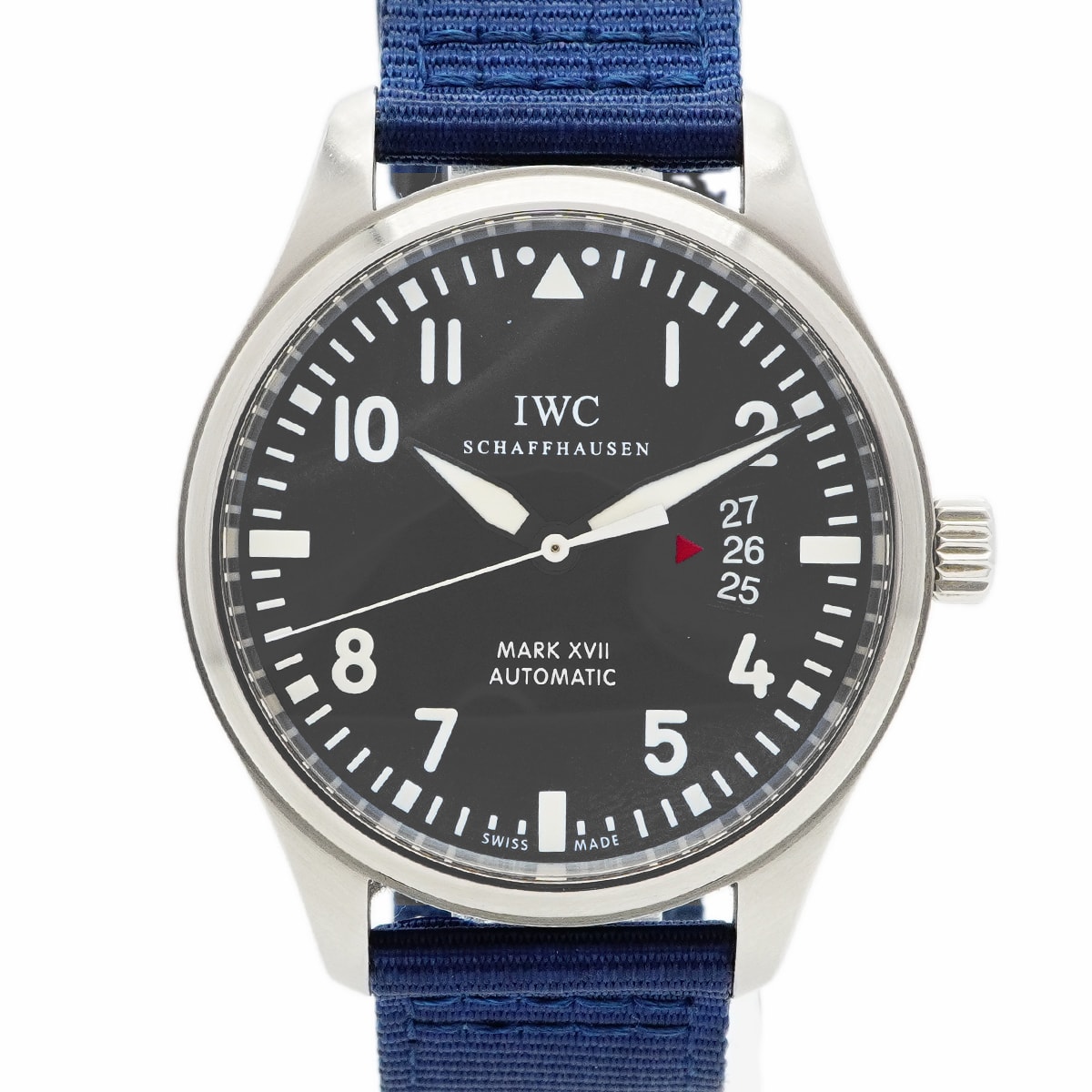 ★SALE【6wce0403】IWC アイダブリューシー シャフハウゼン パイロットウォッチ マーク17 IW326501 黒文字盤【中古】腕時計 メンズ