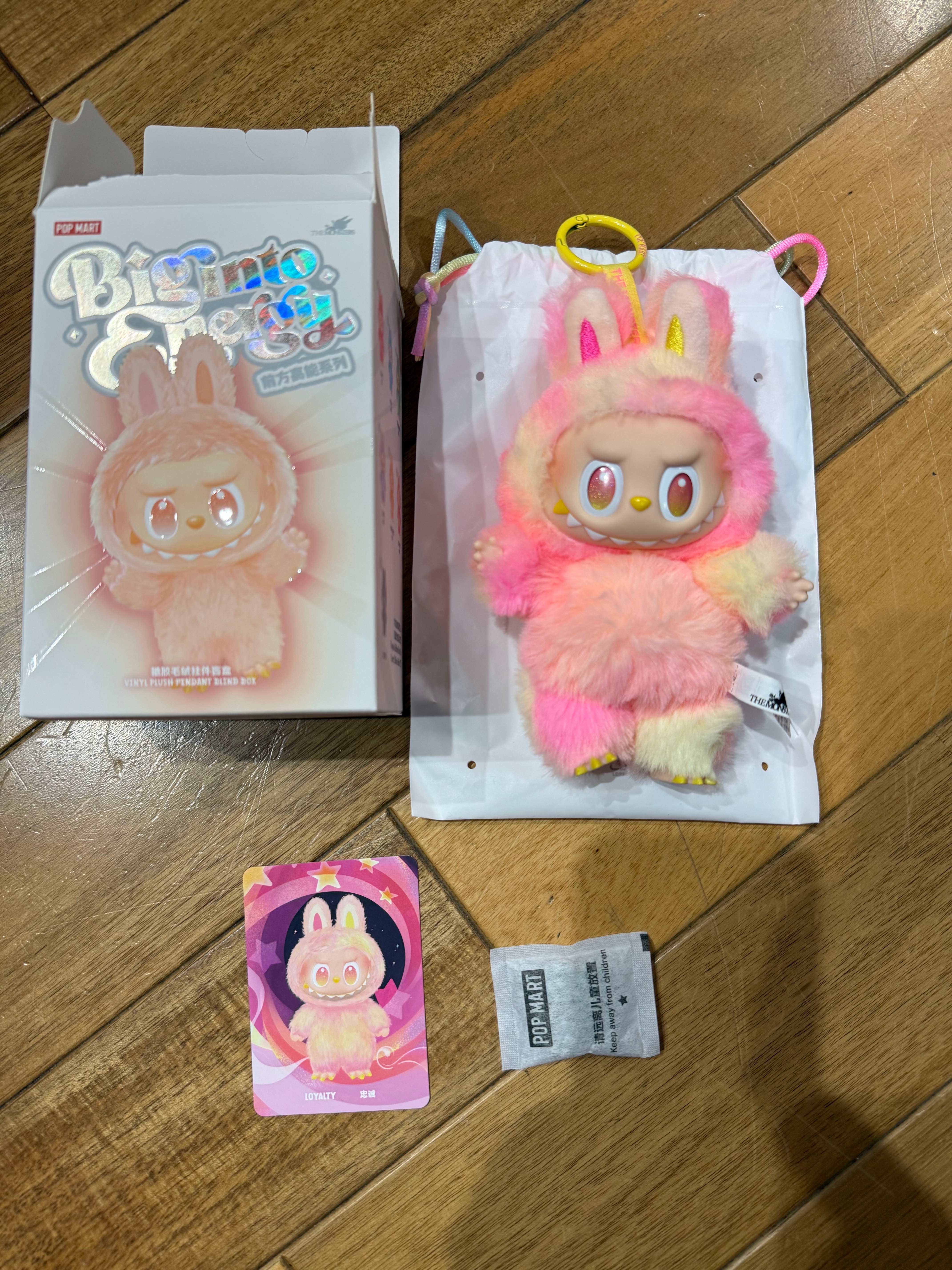 POP MART THE MONSTERS (LABUBU) Big into Energy Series Plush Pendant LOYALTY