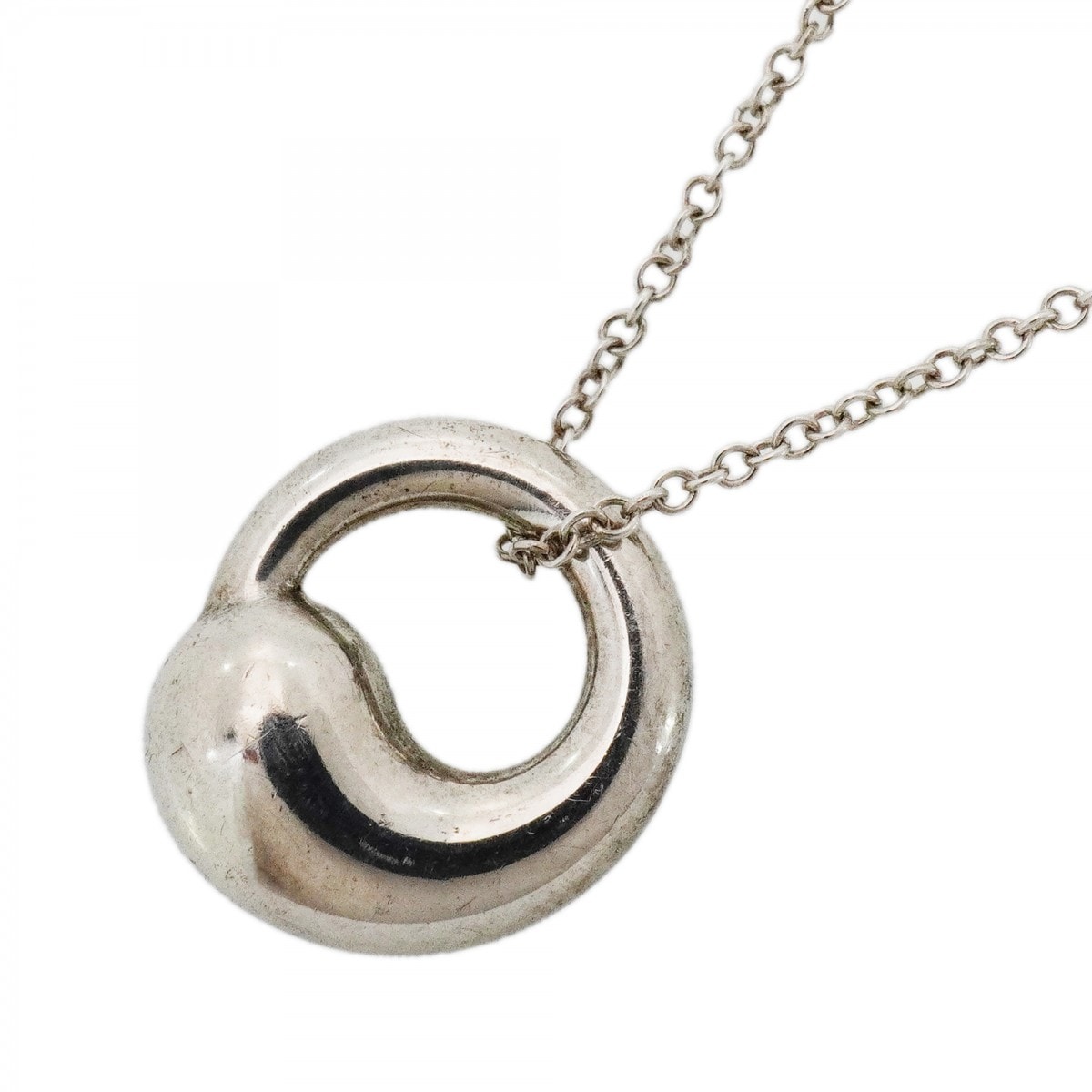 【6jcb0599-k】ティファニー ネックレス エターナルサークル シルバー925【中古】レディース