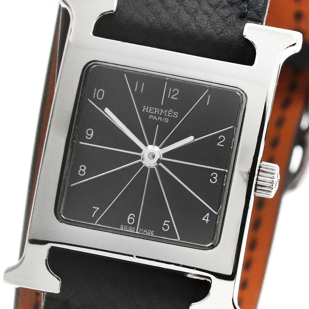 エルメス Hウォッチ ドゥブルトゥール HH1.210 レディース 【中古】