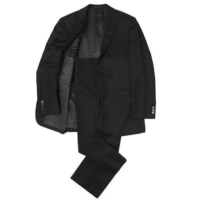 SALE【美品】BURBERRY BLACK LABEL バーバリーブラックレーベル セットアップ サイズ 38 メンズ ジャケット 2B スラックス ブラック 黒 日本製