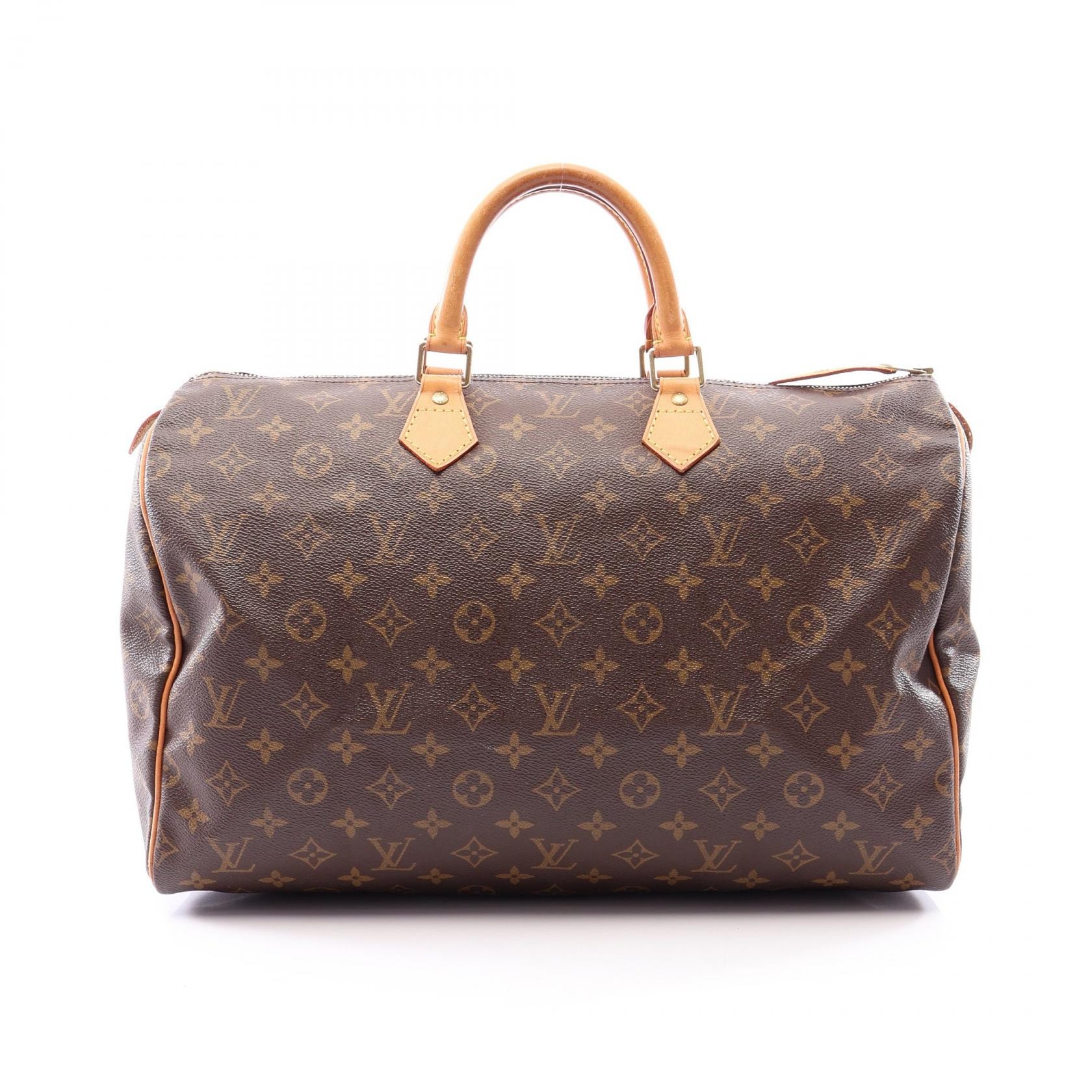 ルイ・ヴィトン LOUIS VUITTON スピーディ40 モノグラム ハンドバッグ バッグ PVCコーティングキャンバス レザー モノグラム レディース ブラウン系 M41522 【中古】