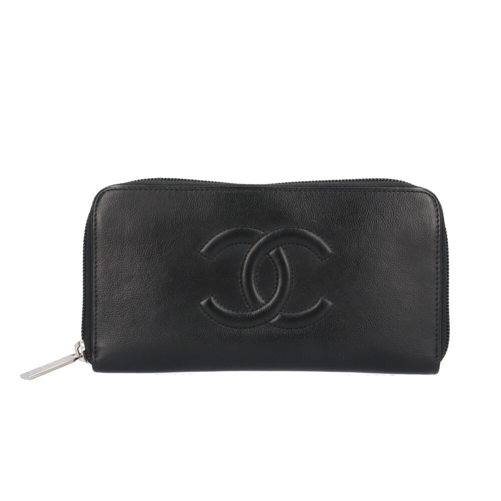 シャネル ココマーク 長財布 レザー A50071 レディース CHANEL  中古