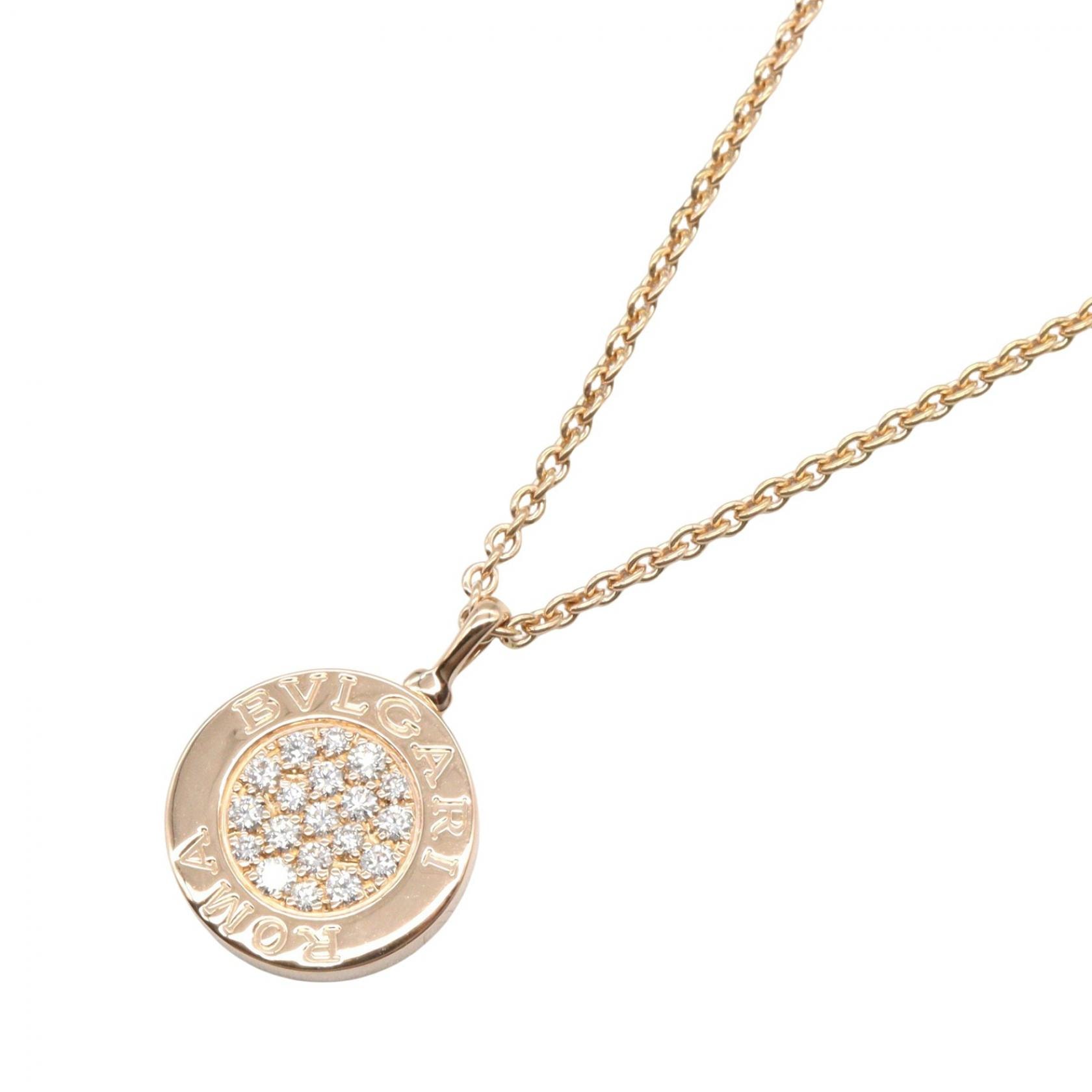ブルガリ BVLGARI ブルガリブルガリネックレス ダイヤ オニキス ネックレス ジュエリー K18PG(ピンクゴールド) ダイヤモンド オニキス レディース ゴールド系 / クリア系 / ブラック系 350815 【中古】