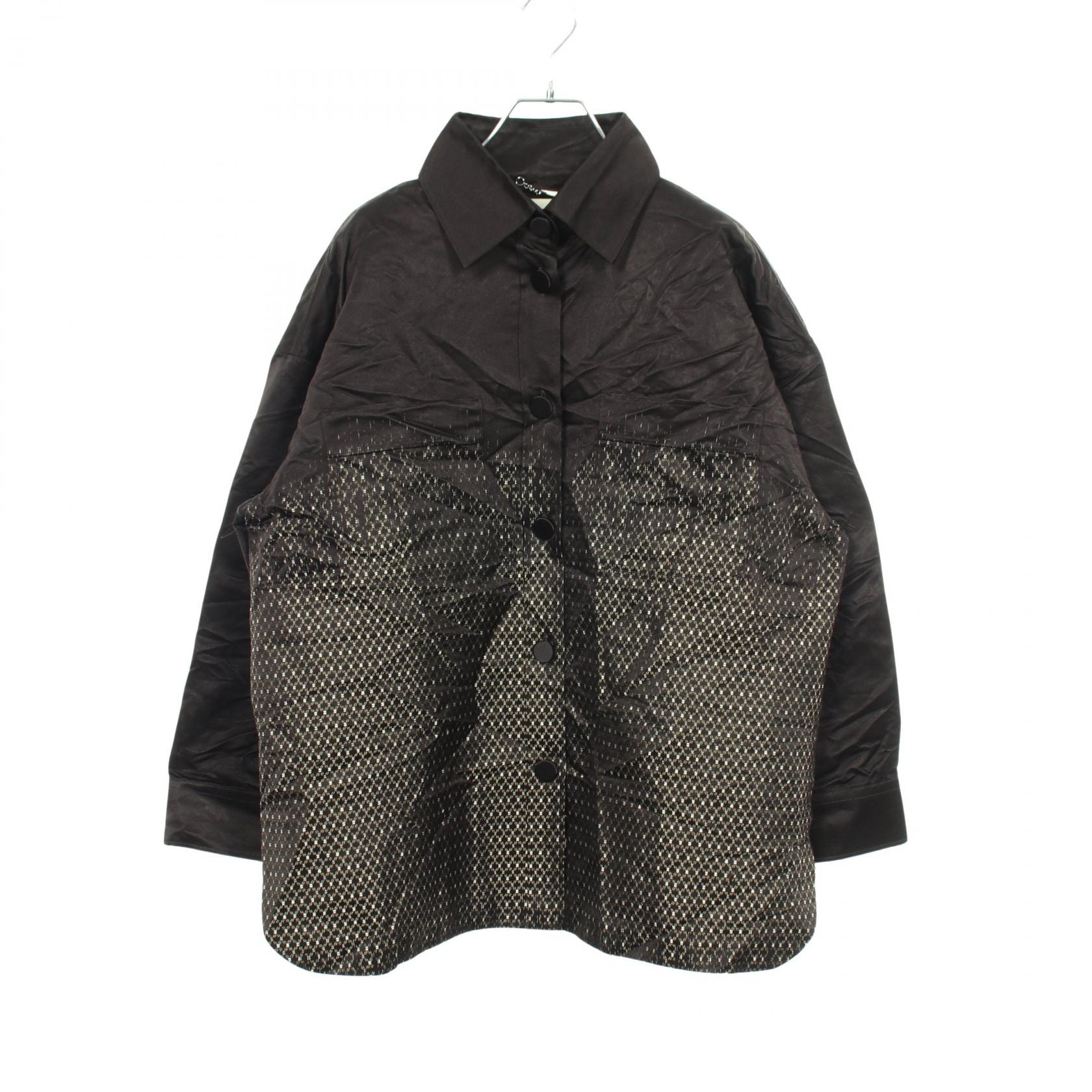 フェンディ FENDI 総柄 長袖 衣料品 トップス シルク メンズ ブラック系 / ゴールド系 FJ6659 【中古】