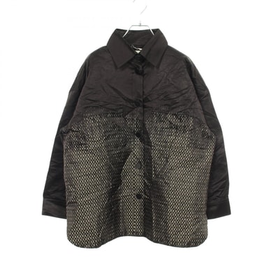 フェンディ FENDI 総柄 長袖 衣料品 トップス シルク メンズ ブラック系 / ゴールド系 FJ6659 【中古】
