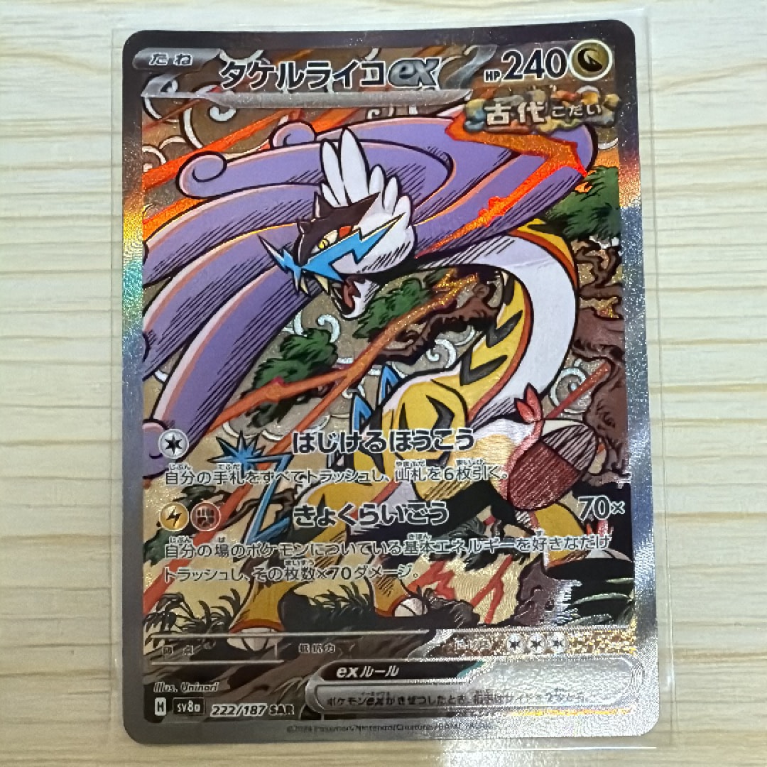 タケルライコex SAR [SV8a 222/187](ハイクラスパック「テラスタルフェスex」)