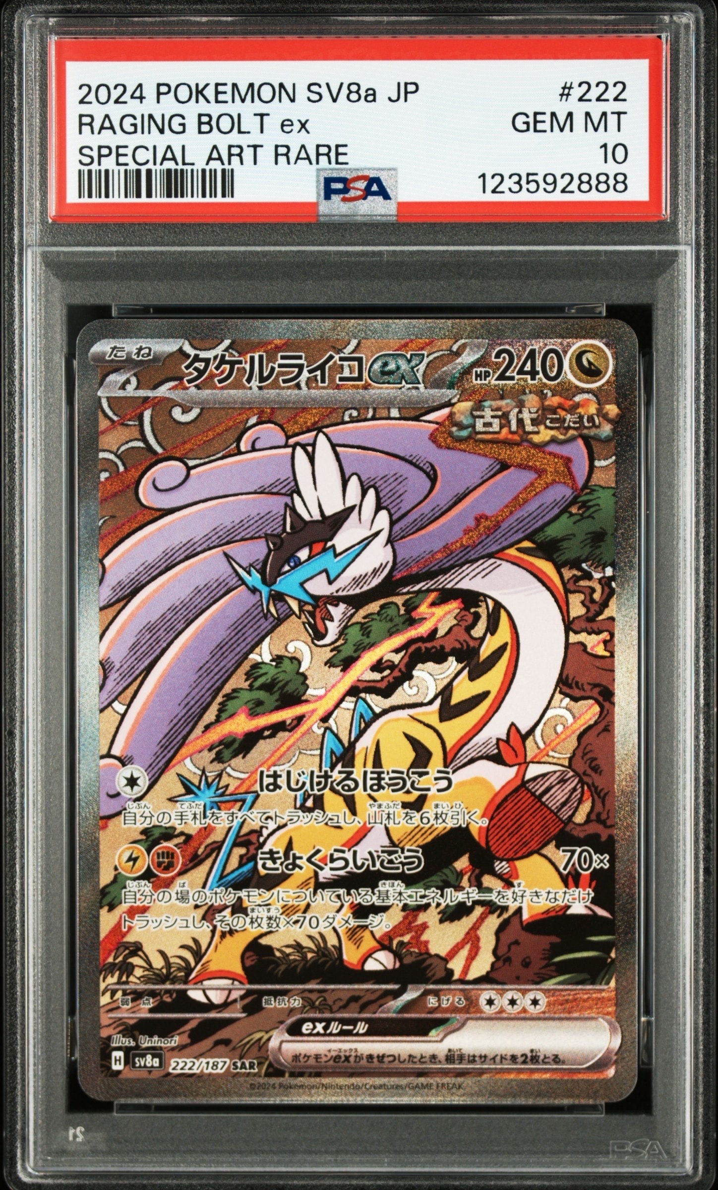 タケルライコex SAR [SV8a 222/187](ハイクラスパック「テラスタルフェスex」)