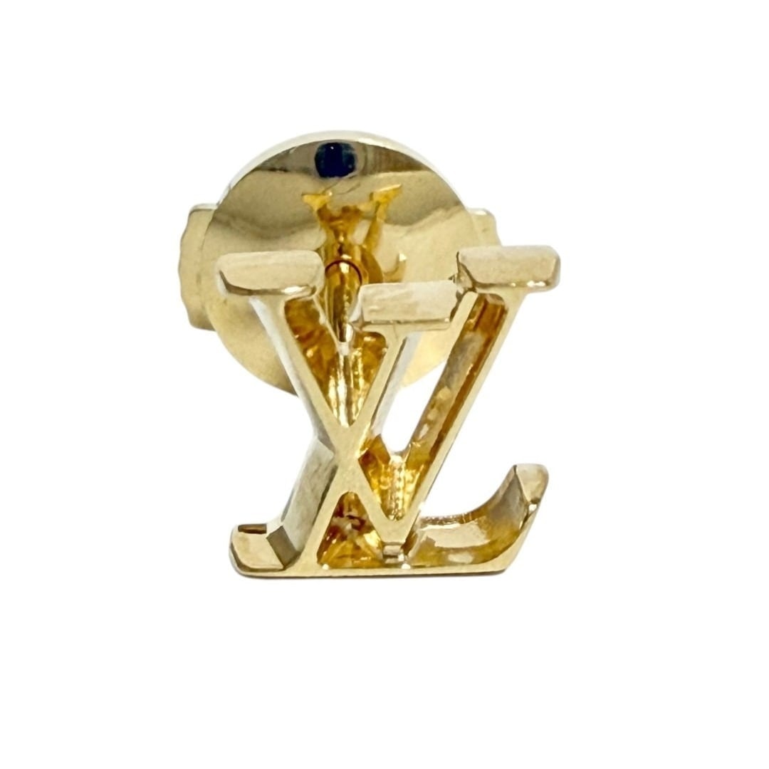 ルイヴィトン メンズ LV ピラミダル シングル ピアス 片耳用 K18ゴールド