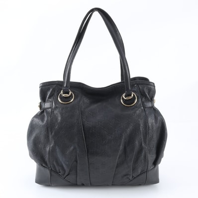 ■美品 グッチ グッチシマ 249999 トート バッグ レザー