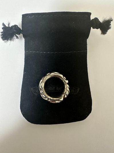 Chrome Hearts Scroll Band Ring "Silver"