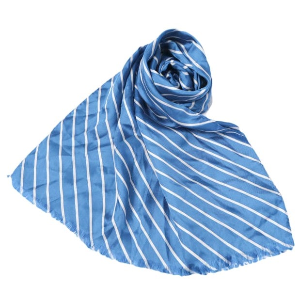 LAUREN RALPH LAUREN ローレン ラルフローレン レジメンタルシルクストール BLUE/WHITE ストライプ g27503