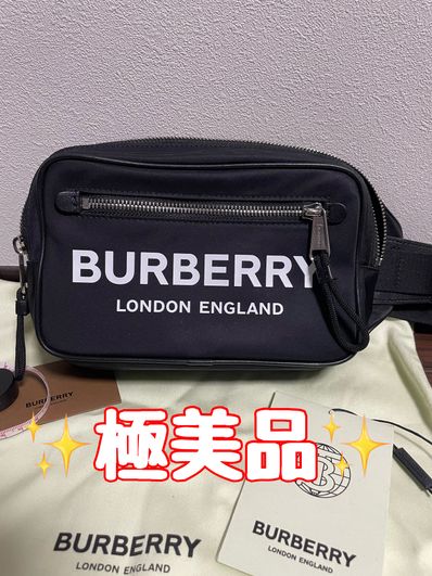 Burberry Logo Print Econyl Bum Bag "Black"