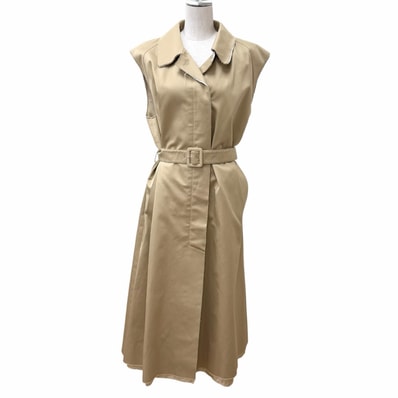 美品 ミュウミュウ コート ベージュ レディース 40 MS1933