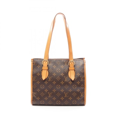 ルイ・ヴィトン LOUIS VUITTON ポパンクール オ トートバッグ バッグ PVCコーティングキャンバス レザー モノグラム レディース ブラウン系 M40007 【中古】