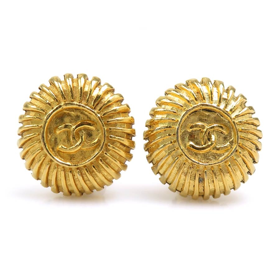 シャネル CHANEL イヤリング ヴィンテージ メタル ゴールド レディース【中古】 56692k
