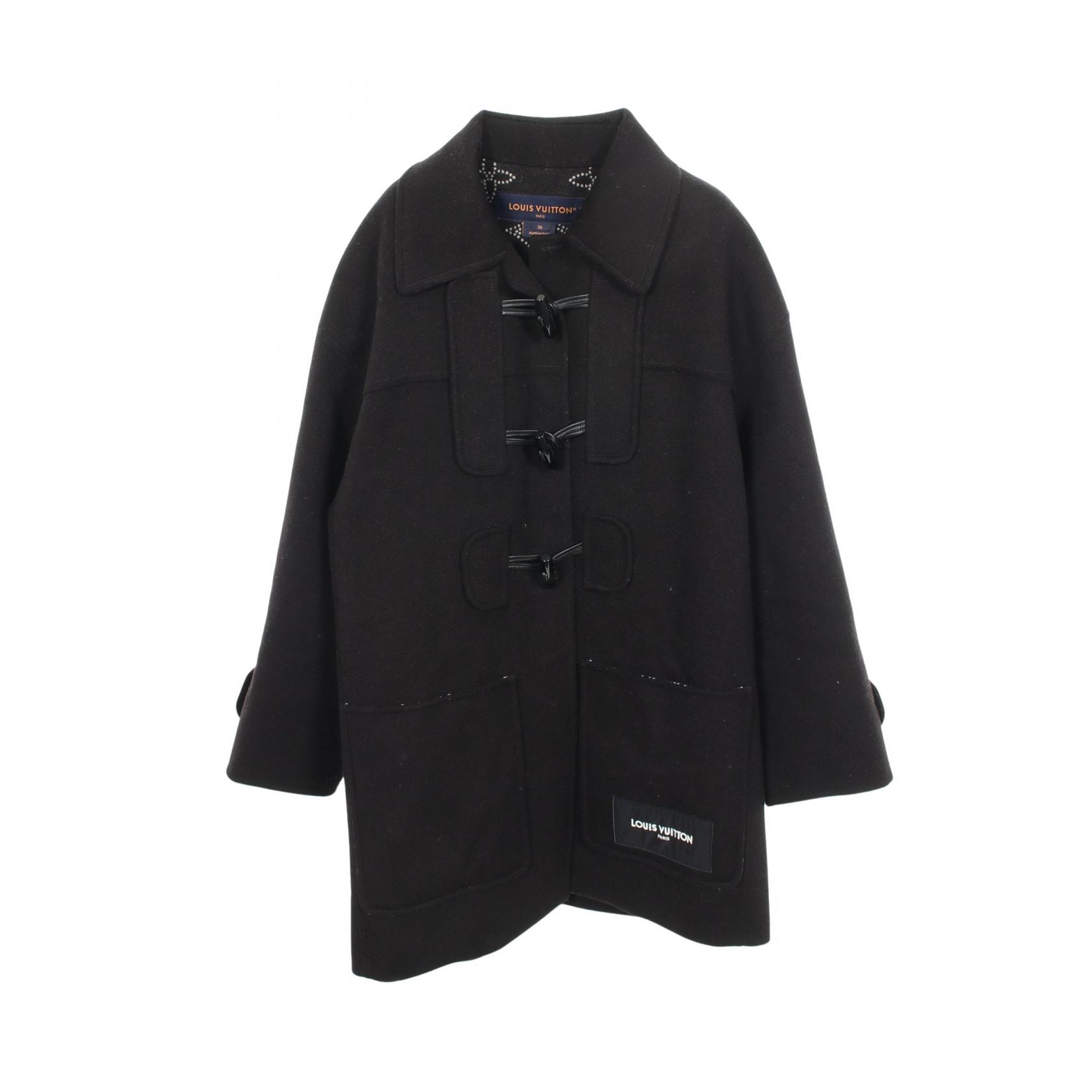 ルイ・ヴィトン LOUIS VUITTON ダッフルコート 衣料品 アウター ウール シルク レディース ブラック系 RW261WD PGY FUMT01 【中古】