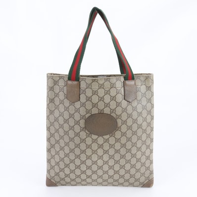グッチ GGスプリーム シェリー ライン トート バッグ