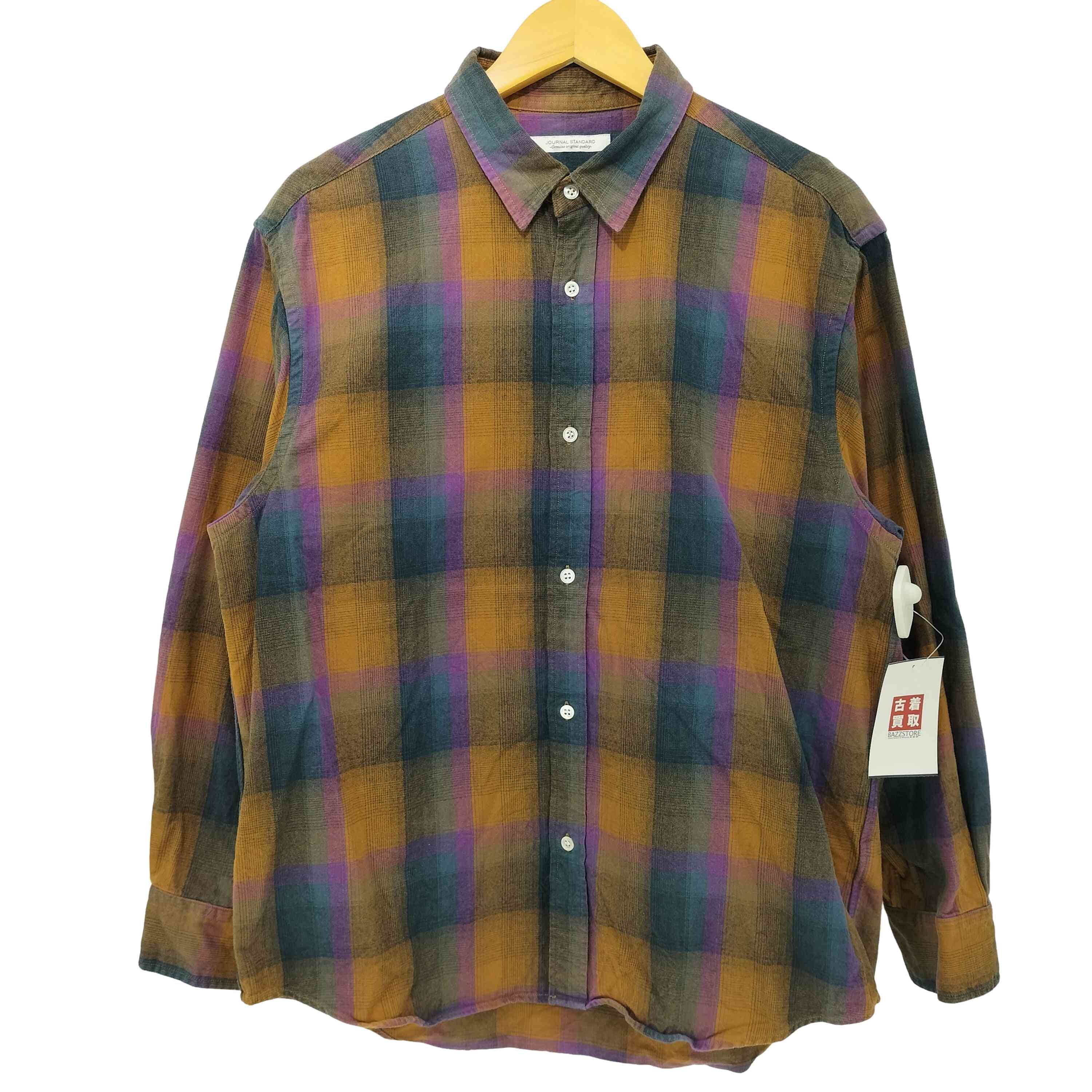 23AW オンブレーチェック フランネル レギュラーシャツ2【1140925715128】