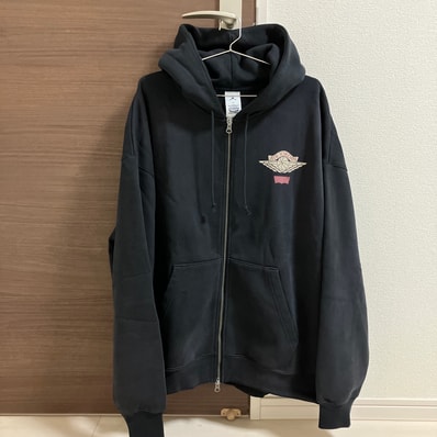 Nike Jordan x LEVI'S Heavyweight Fleece Zip Hoodie "Black" (US Size) IM6734-010