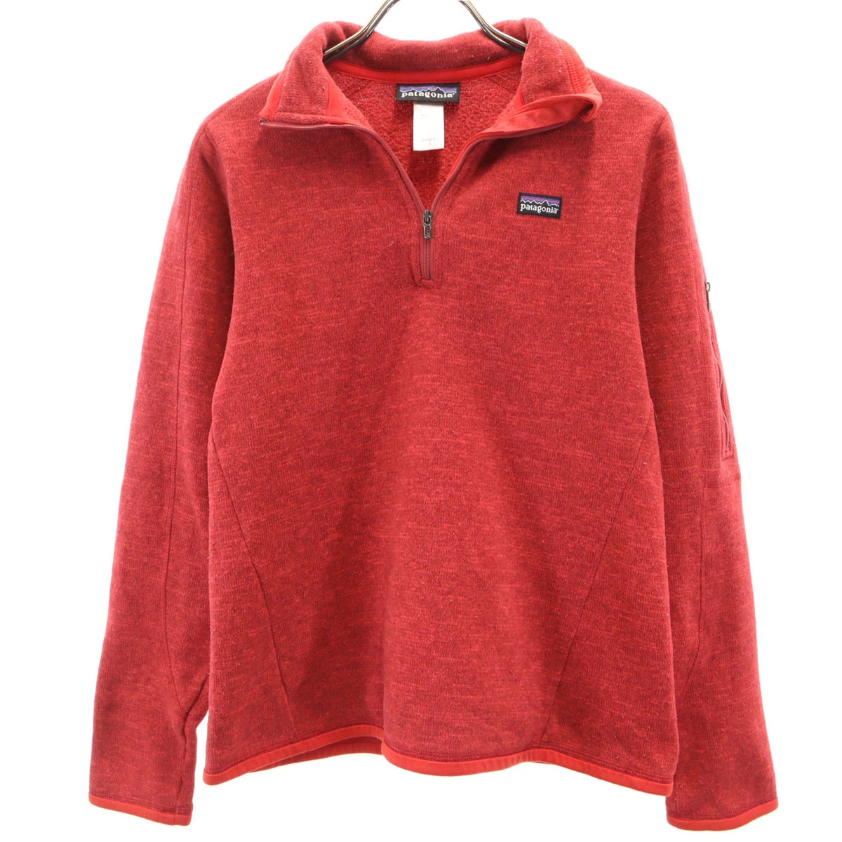 patagonia パタゴニア 長袖 ハーフジップ ベター セーター S レッド アウトドア 25616FA12