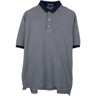 古着 ラルフローレン Ralph Lauren POLO GOLF ポロゴルフ 半袖 ボーダー ポロシャツ メンズL相当/eaa666571