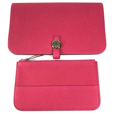 エルメス HERMES ドゴンデュオGM ドゴン デュオ GM ウォレット 財布 長財布 トゴ X刻 フランボワーズ ピンク 未使用