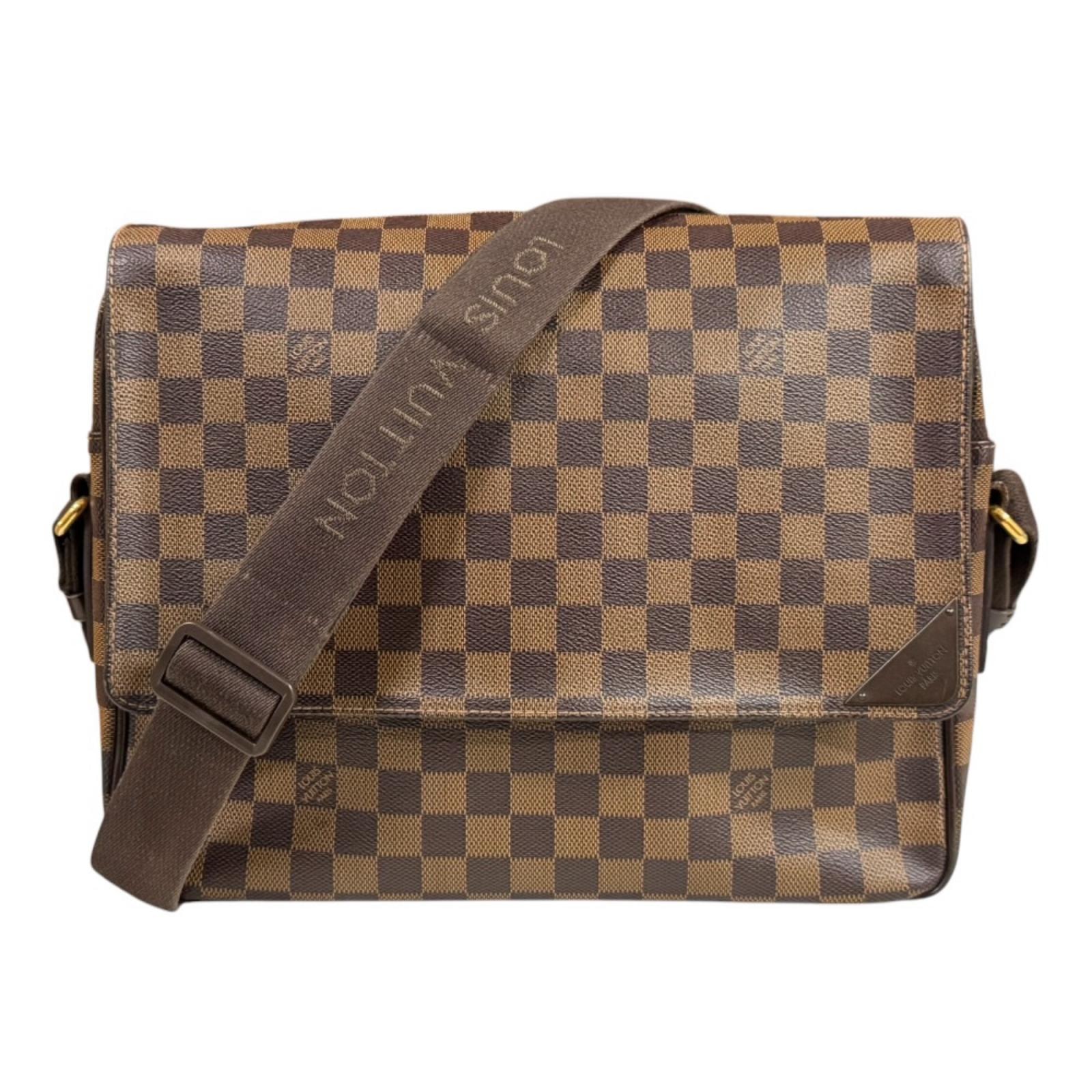 ルイヴィトン シェルトンMM ダミエ ショルダーバッグ ダミエキャンバス N41149 ブラウン メンズ LOUIS VUITTON  中古