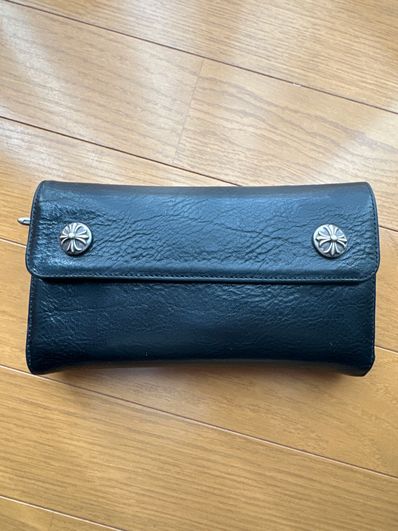 Chrome Hearts Wave Wallet Leather "Black"