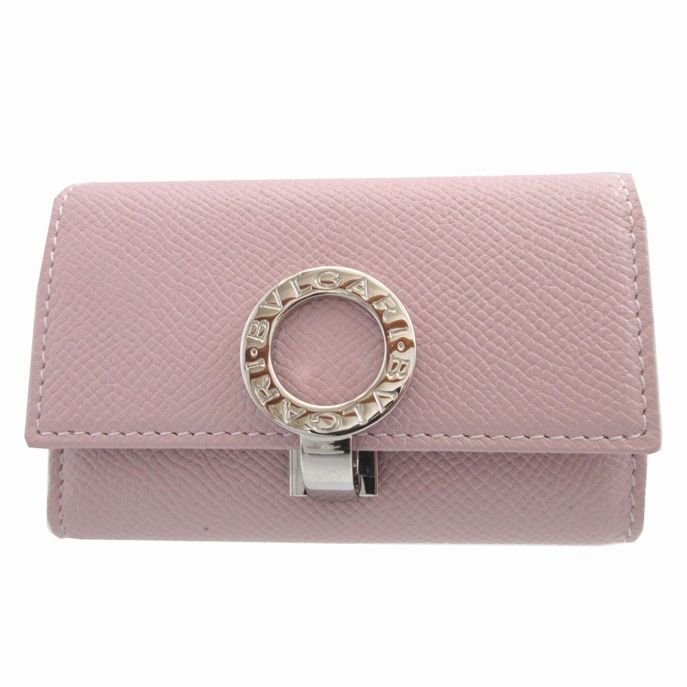 ブルガリ  ブルガリブルガリ  6連 レザー  ピンク   キーケ