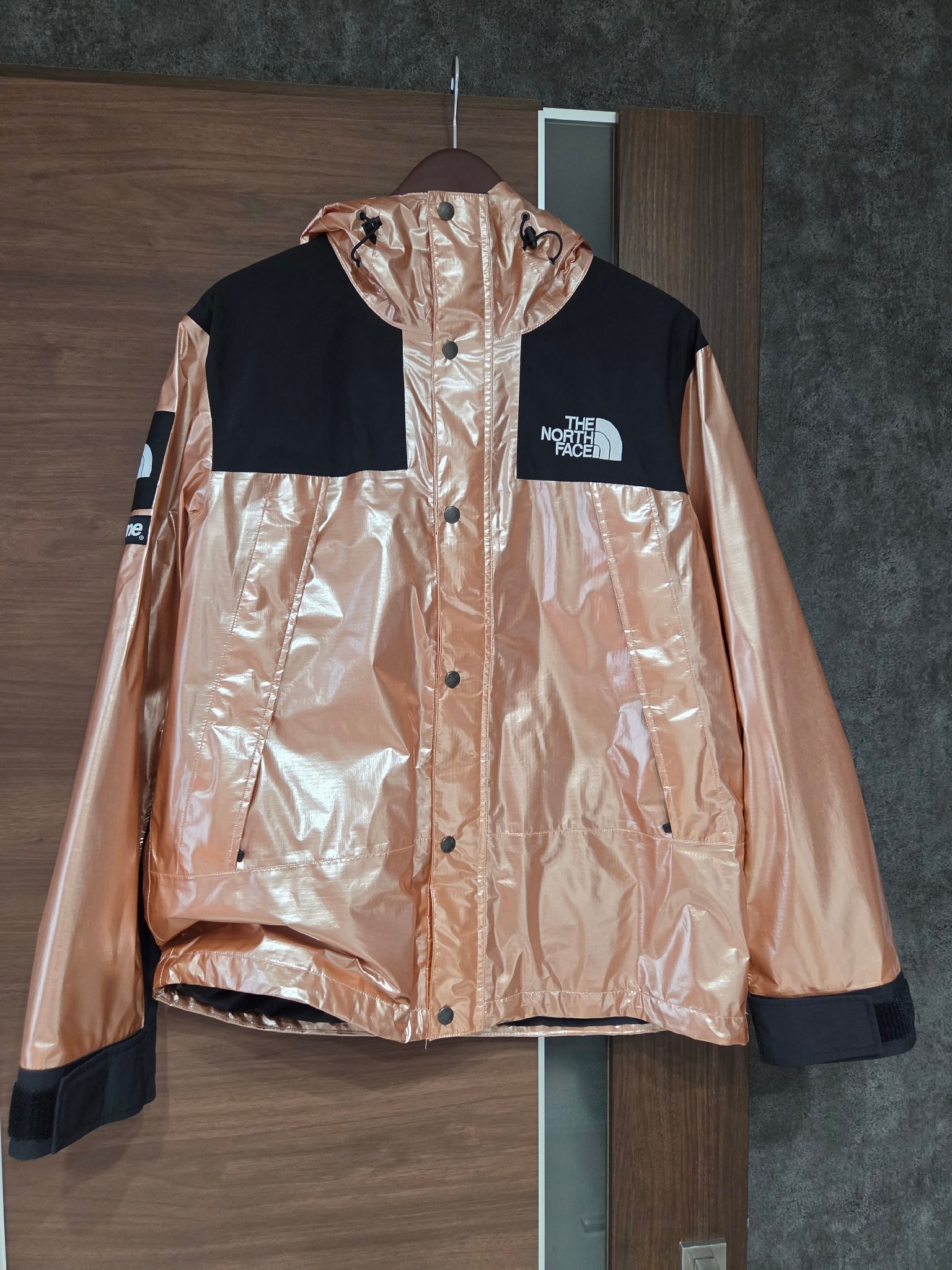 Supreme x The North Face Metallic Mountain Parka "Pink"